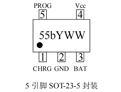 TP4055X (500mA 线性锂离子电池充电管理IC）